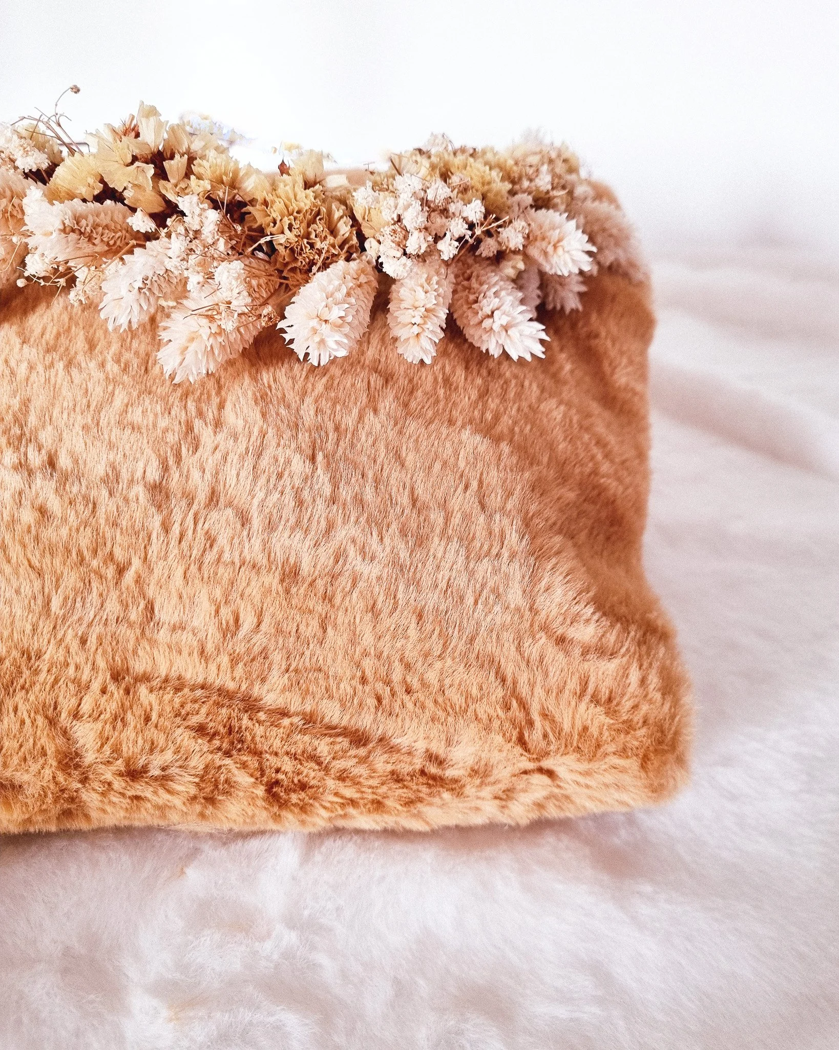 Tissu fausse fourrure lapin camel Joli.e Boho